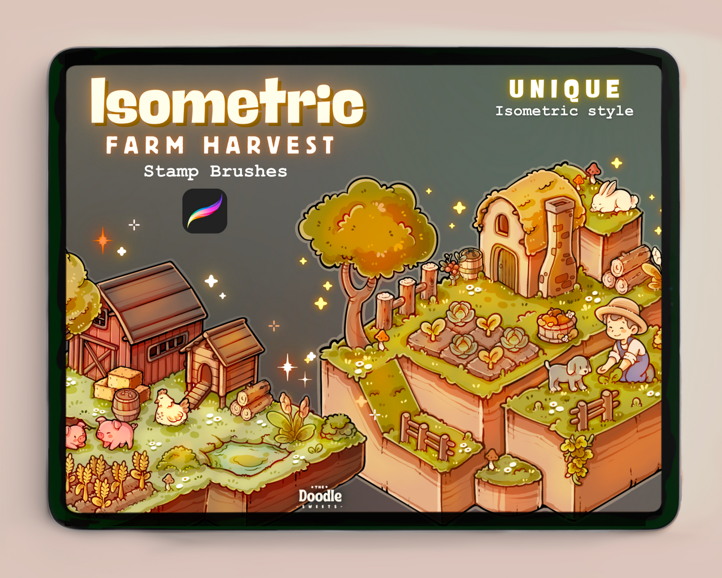 Isometric Stamp Brushes BUNDLE KIT for Procreate