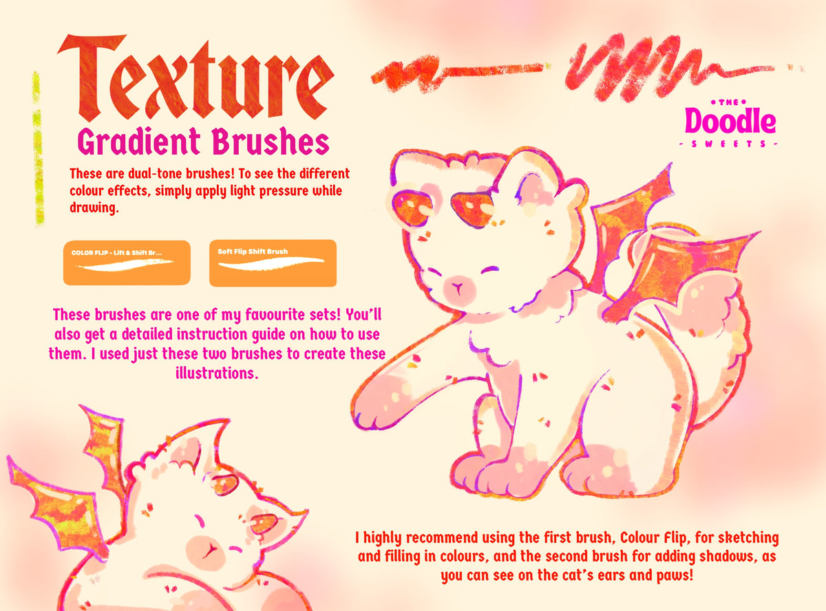 My Go To Art-style Gradient Outline Brush Set