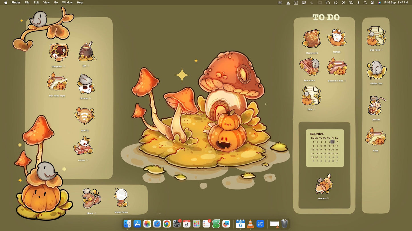 Spooky Halloween Desktop Wallpaper & Icon Set