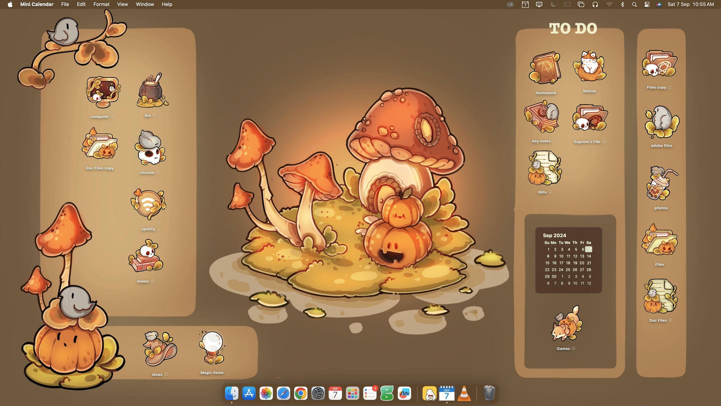 Spooky Halloween Desktop Wallpaper & Icon Set