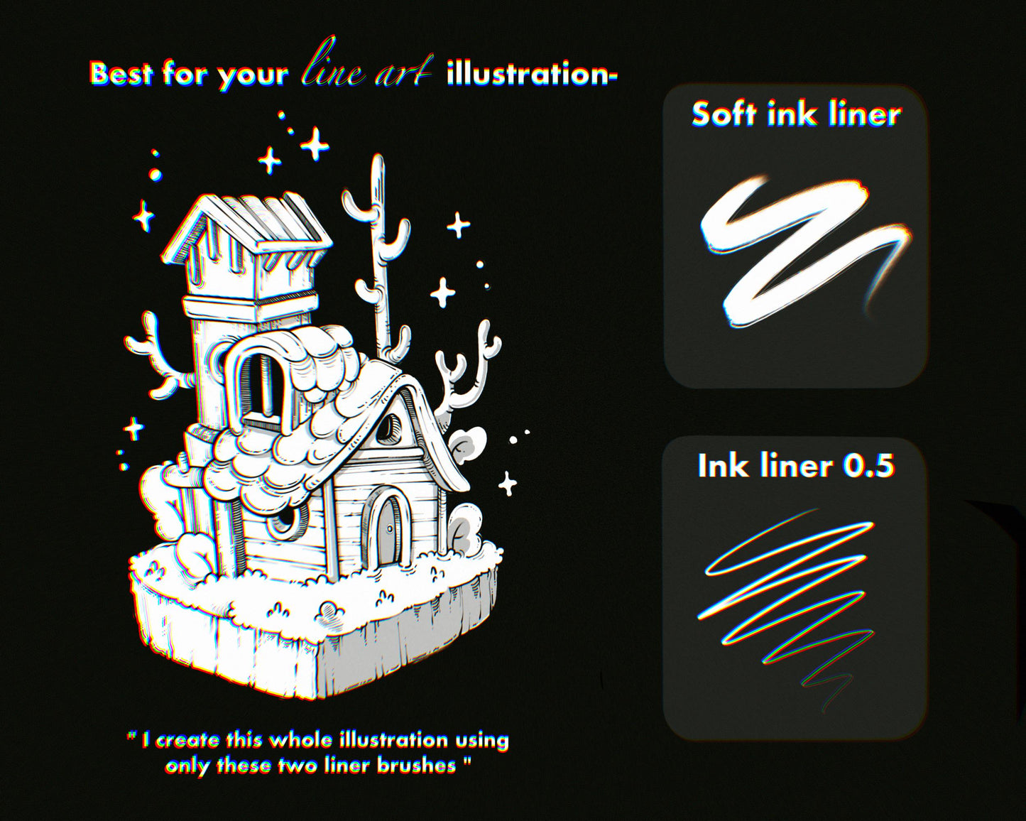 My Go-To Fine Liners Procreate Brushes