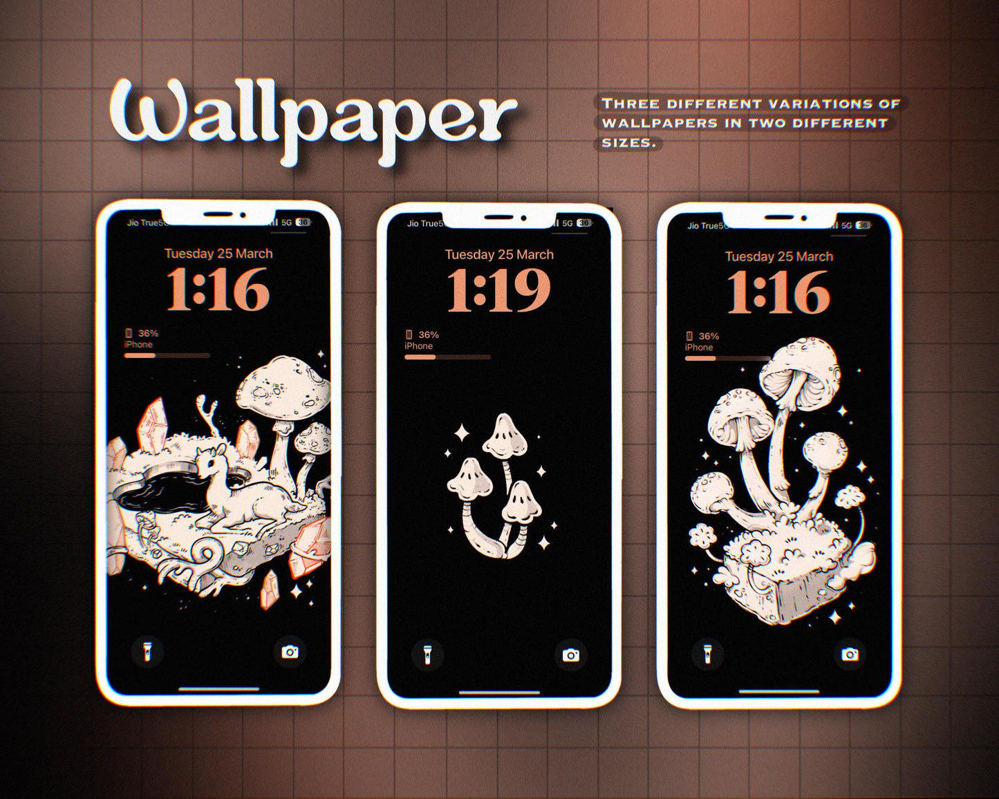 BLACK MAGIC Desktop Wallpaper Icon Set