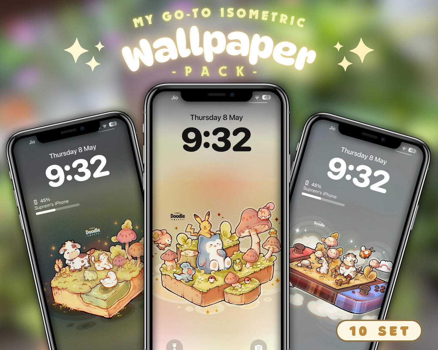 My Go-To Isometric Phone Wallpaper pack for iPhone & android