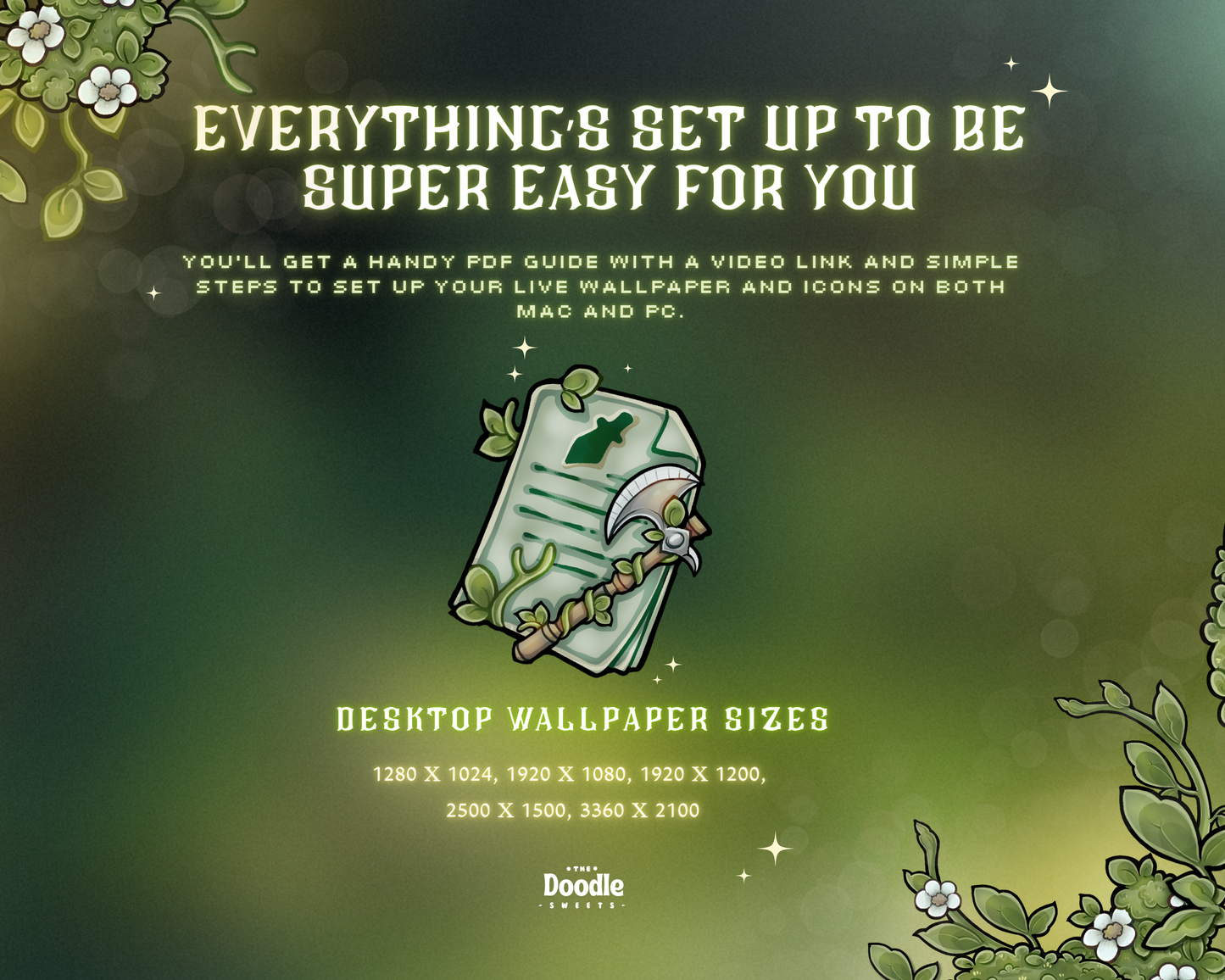 Forest Warrior Desktop Wallpaper Folder Icon set