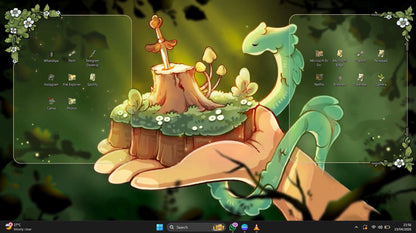 Forest Warrior Desktop Wallpaper Folder Icon set