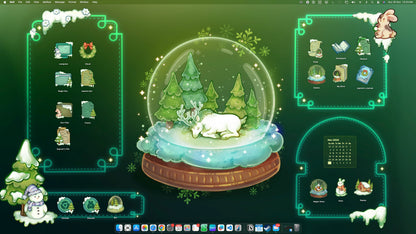 Christmas Globe Desktop Organiser Set