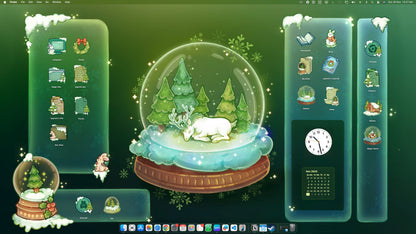 Christmas Globe Desktop Organiser Set