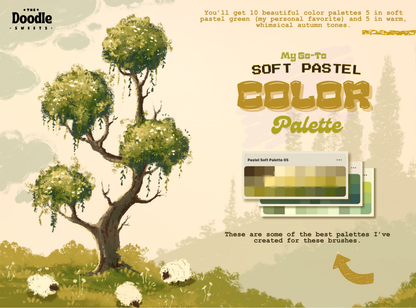 My Go-To Soft Pastel Crayon brushes for Procreate