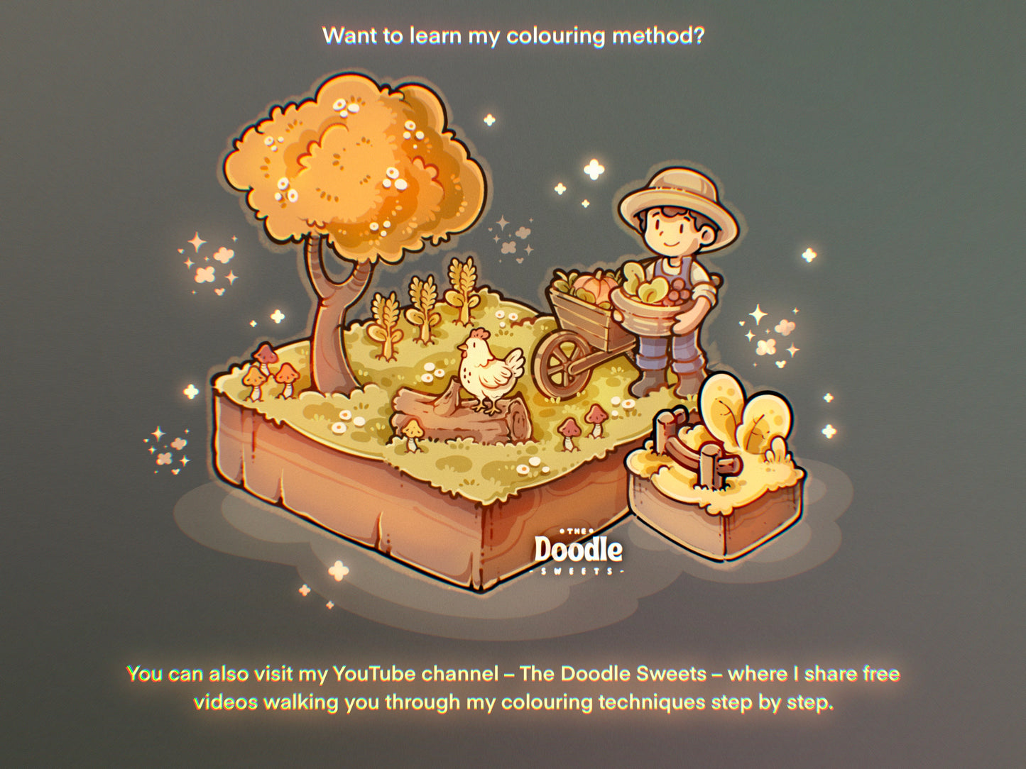 Isometric Farm Harvest Stamp Brushes for Procreate