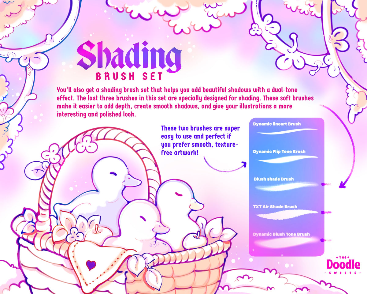 My Go To Art-style Gradient Outline Brush Set