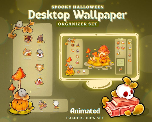 Spooky Halloween Desktop Wallpaper & Icon Set
