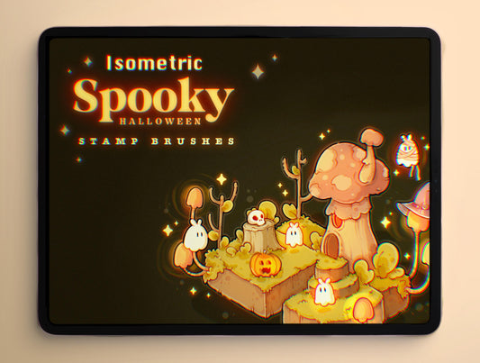 spooky-isometric-halloween-procreate-stamp-brushes