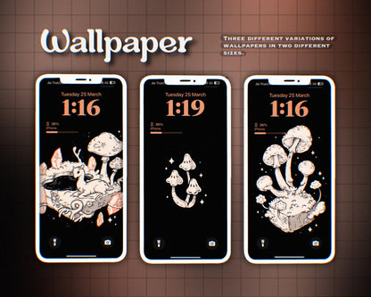 BLACK MAGIC Desktop Wallpaper Icon Set