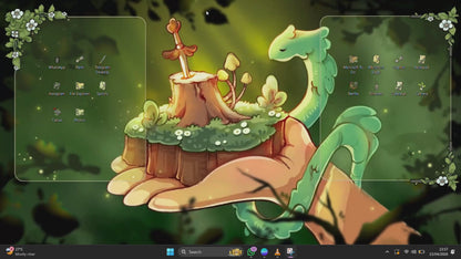 Forest Warrior Desktop Wallpaper Folder Icon set